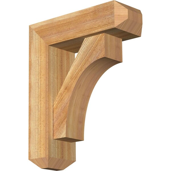 Ekena Millwork Westlake Craftsman Rough Sawn Bracket w/ Offset Brace, Western Red Cedar, 6"W x 18"D x 22"H BKT0604X18X22WTL04RWR - main